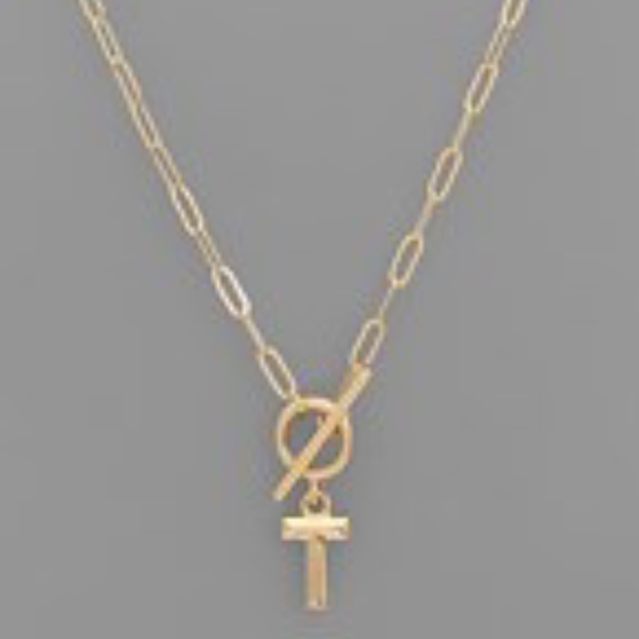 Inital Toggle Necklace - Picture 15 of 16